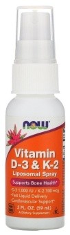 NOW Vitamin D3 & K-2 1000/100 MCG spray 